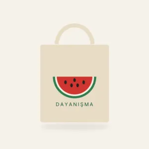 “Dayanışma” Bez Çanta – Krem
